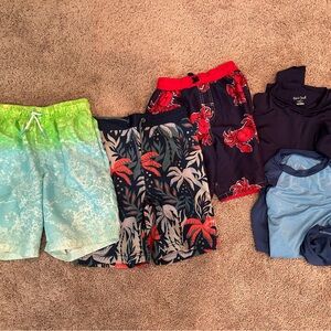 Colorful Boys' Swim Shorts Set